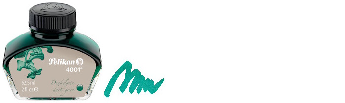 Bouteille d'encre Pelikan, s&eacute;rie Recharge & encre Encre vert fonc&eacute; (62.5ml)