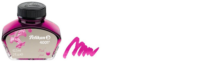 Bouteille d'encre Pelikan, s&eacute;rie Recharge & encre Encre rose (62.5ml)
