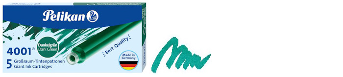 Pelikan Ink cartridge, Refill & ink series Dark green ink (Long)