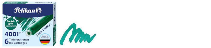 Pelikan Ink cartridge, Refill & ink series Dark green ink (Short)