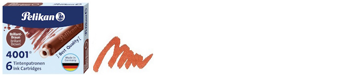 Pelikan Ink cartridge, Refill & ink series Brown ink (Short)