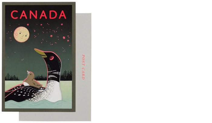 JooJoo Paper Postcard - Loon of Canada