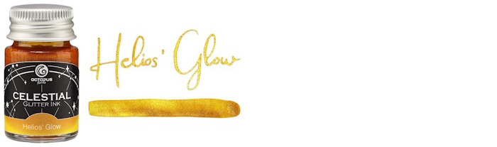 Octopus Fluids Ink bottle, Celestial series Helios' Glow ink (10ml)