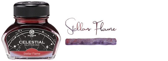 Octopus Fluids Ink bottle, Celestial series Stellar Flame ink (30ml)