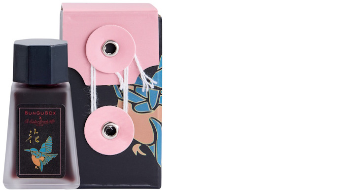 Esterbrook Ink bottle, BUNGUBOX Kachofugetsu Flower LE series Pink ink (30ml)