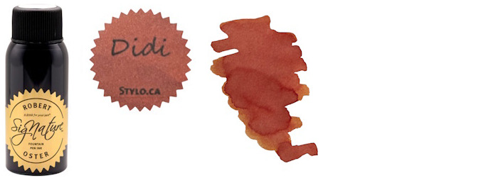 Bouteille d'encre Robert Oster, série Encres Stylo.ca Orange foncé (Didi) 50ml
