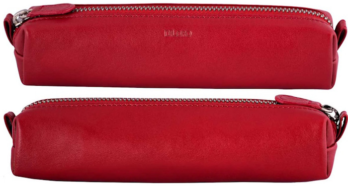 Étui DiLoro, série Leather Pen - Pencil Pouch Rouge vénitien
