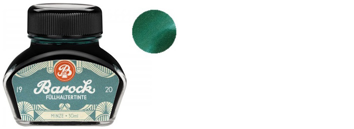 Bouteille d'encre Octopus Fluids, s&eacute;rie Barock 1920 Encre Menthe (30ml)