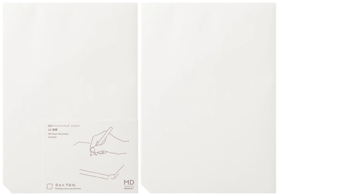 MD PRODUCT Notepad (A5), MD Paper Pad series (Cotton - Blank)