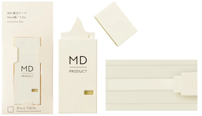 MD PRODUCT Correction tape, Writing Tools series Cream