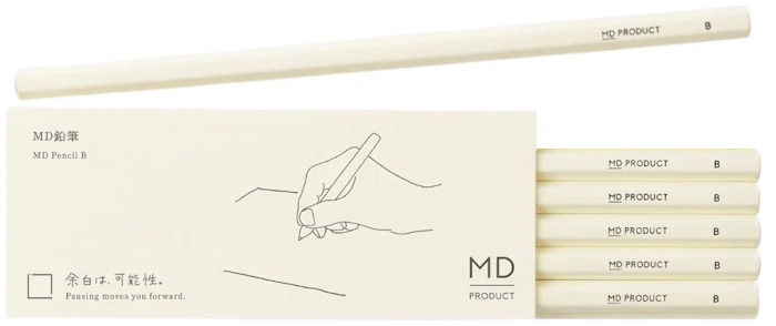 MD PRODUCT Wooden lead pencils, Writing Tools series (Hardness B - 6/pack)