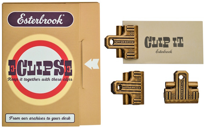 Esterbrook Binder clip, Accessories series Brass (Set of 3*)