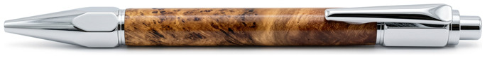Ecowoodturner&nbsp;Ballpoint pen,&nbsp;Facet-Grip Click&nbsp;series&nbsp;Brown #9