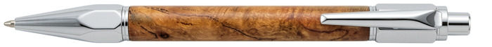 Ecowoodturner&nbsp;Ballpoint pen,&nbsp;Facet-Grip Click&nbsp;series&nbsp;Brown #14