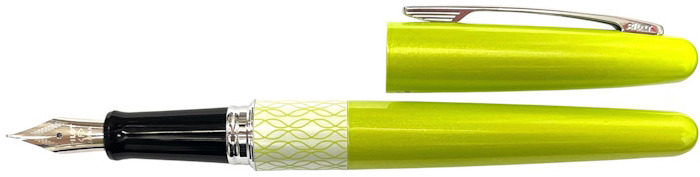 Stylo plume Pilot, s&eacute;rie &Eacute;dition Limit&eacute;e Cocoon Jaune-Vert