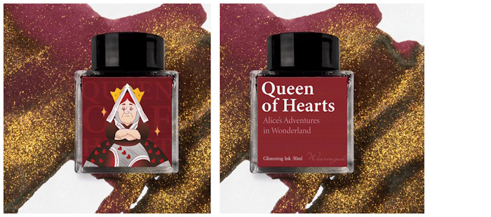 Bouteille d'encre Wearingeul, s&eacute;rie World Literature Ink Encre Queen of Hearts (30ml)