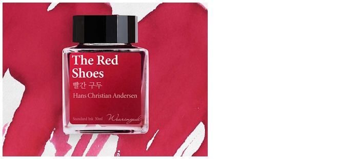 Bouteille d'encre Wearingeul, s&eacute;rie World Literature Ink Encre The Red Shoes (30ml)