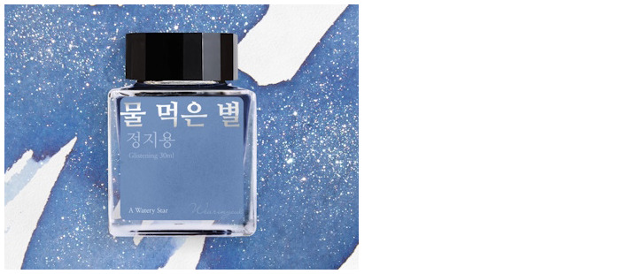 Bouteille d'encre Wearingeul, s&eacute;rie Korean Literature Ink Encre A Watery Star (30ml)