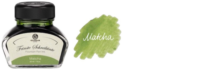 Octopus Fluids Ink bottle, Classic series Matcha ink (30ml)