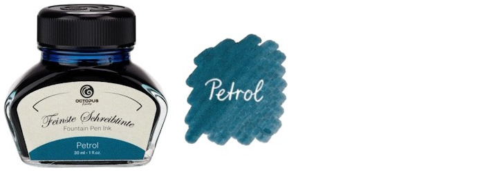 Octopus Fluids Ink bottle, Classic series Petrol ink (30ml)