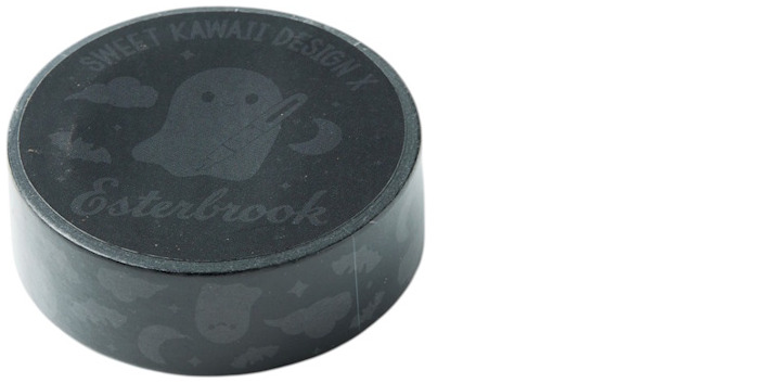 Esterbrook Washi tape, Halloween LE series Sweetly Haunted - Black 