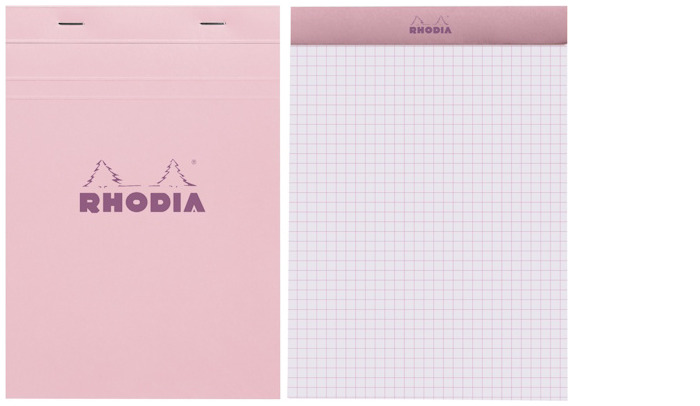 Rhodia Notepad (A5), Couleurs series Pink (5x5 squared - Stapled)
