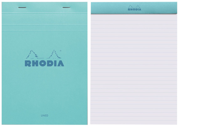 Rhodia Notepad (A5), Couleurs series Azure (Lined - Stapled)