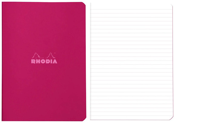 Rhodia Notebook (A5), Couleurs series Plum (Lined - Stapled)