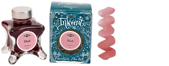 Bouteille d'encre Diamine, série Inkvent Teal Edition Encre Blush (50ml)