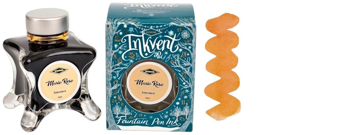 Bouteille d'encre Diamine, série Inkvent Teal Edition Encre Marie Rose (50ml)
