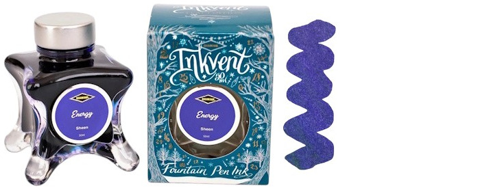 Bouteille d'encre Diamine, série Inkvent Teal Edition Encre Energy (50ml)