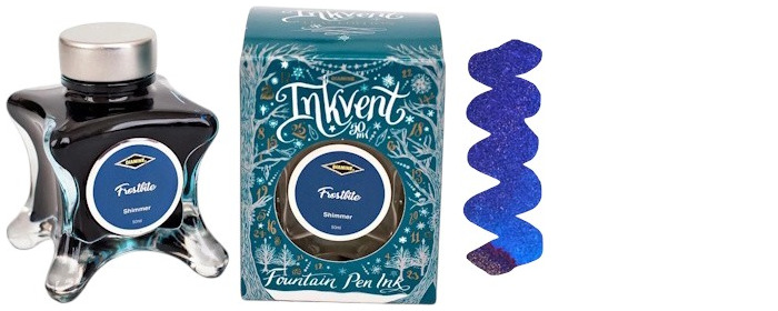 Bouteille d'encre Diamine, série Inkvent Teal Edition Encre Frostbite (50ml)