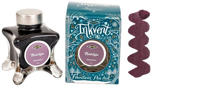 Bouteille d'encre Diamine, série Inkvent Teal Edition Encre Nostalgia (50ml)