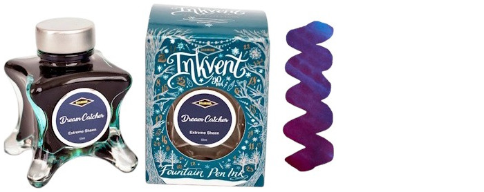 Bouteille d'encre Diamine, série Inkvent Teal Edition Encre Dream Catcher (50ml)