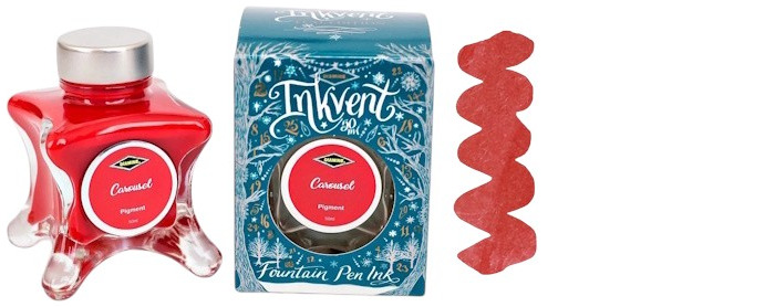 Bouteille d'encre Diamine, série Inkvent Teal Edition Encre Carousel (50ml)