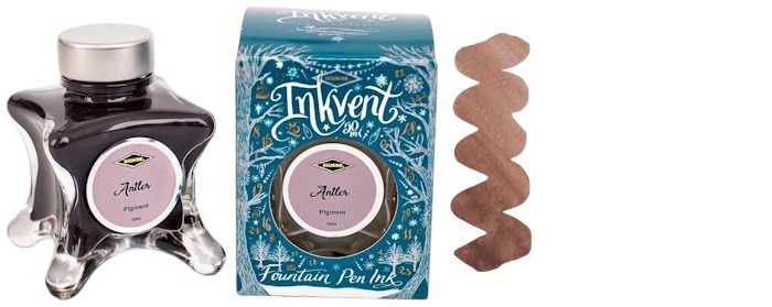 Bouteille d'encre Diamine, série Inkvent Teal Edition Encre Antler (50ml)