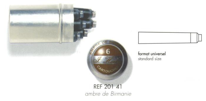 J.Herbin Ink cartridge, La Perle Des Encres series Amber ink (Amber)