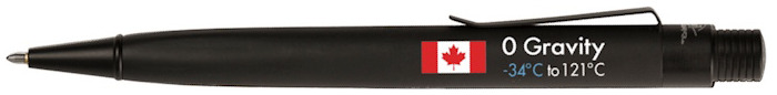 Fisher Spacepen Ballpoint pen, Specialty series Black (Zero Gravity - Canadian flag)
