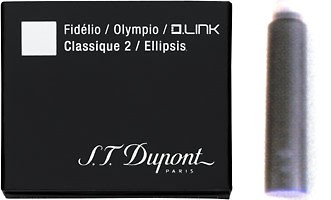 Stylo plume S.T. Dupont Ligne D Laque noire naturelle Or jaune Médium