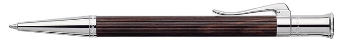 Faber-Castell, Graf von Ballpoint pen, Precious wood & Platinum serie Dark brown