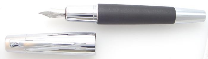 Faber-Castell Fountain pen, E-motion Wood/Chrome serie Black