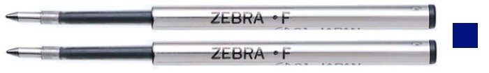 Recharge stylo Zebra, série Recharge & encre Encre bleue (Paquet de 2) - Style F