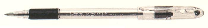Stylo bille Pentel , série R.S.V.P Encre noir
