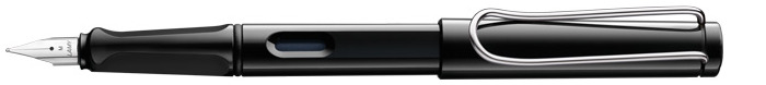 Stylo plume Lamy, série Safari Noir Clip Chrome (Sans réservoir)