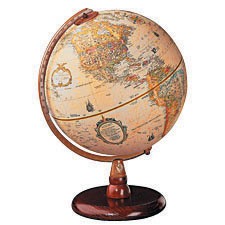 Replogle Geographic Globe, Quincy serie Brown