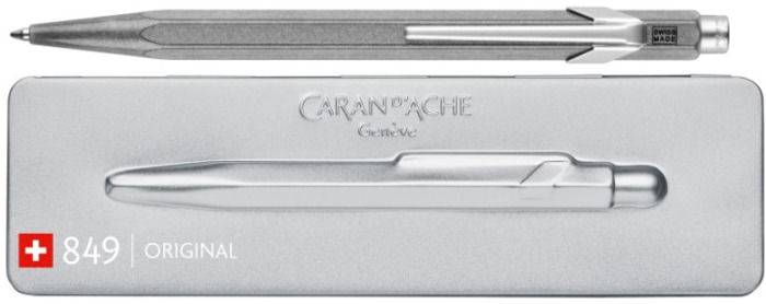 Caran d'Ache Ballpoint pen, 849 Original series Silvered