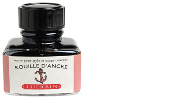 Bouteille d'encre J.Herbin , série La Perle Des Encres Saumon (Rouille d'ancre)