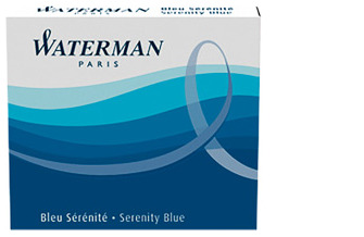 Waterman Ink cartridge, Refill & ink series Royal blue ink (Short)