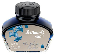 Bouteille d'encre Pelikan, série Refill & ink - Recharge & encre Encre bleu-noir