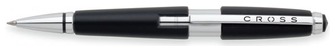 Stylo bille roulante rétractable Cross, série Edge Noir